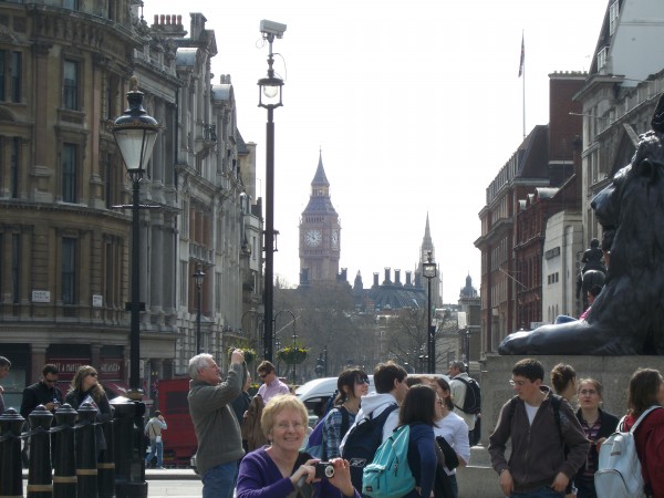 Vistas del Big Ben desde Trafalgar Square, Londres