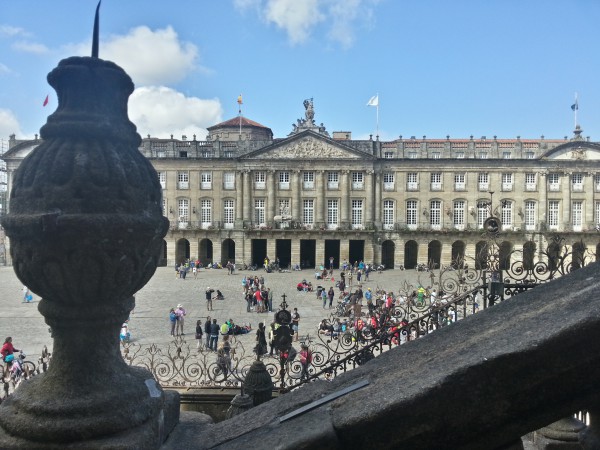 Vistas de la plaza desde la escalinata de la catedral