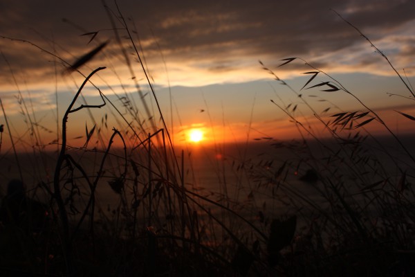 La impresionante puesta de sol en Finisterre